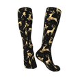 thumbnail image 4 of Balery Christmas Gold Deers Fun Novelty Socks Men'S Women'S Crew Socks Funny Crazy Novelty Socks Quirky And Cool Socks, 4 of 9
