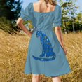 thumbnail image 3 of Blu - mamá mia Vestido de manga corta Vestidos de mujer Traje de verano de mujer, 3 of 6