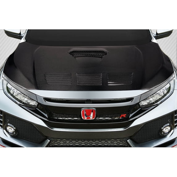 2017-2021 Honda Civic TypeR Carbon Creations EVS Hood - 1 Piece