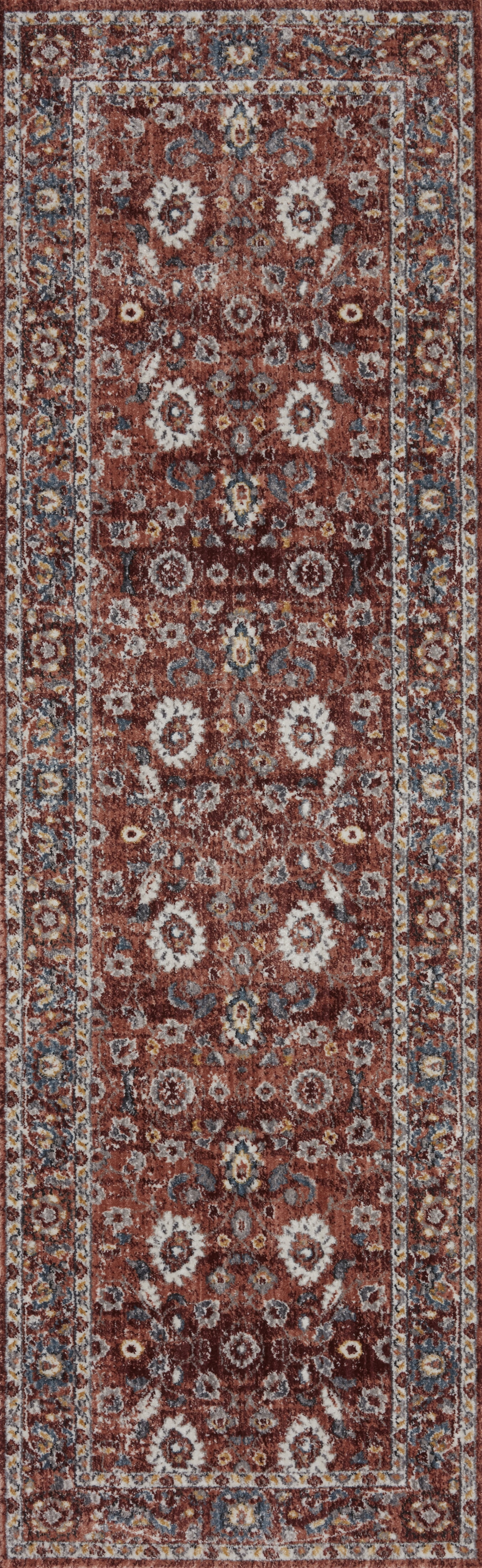 Loloi II Samra SAM-07 Brick / Multi Oriental Area Rug 7'-10" x 10'