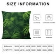 thumbnail image 5 of COMIO Green Plants Throw Pillow Covers Tropical Leaf Pillow Covers Summer Palm Tree Leaf Outdoor Decorative Cushion Cover with for Sofa Bed Couch Car Living Room Decor, 5 of 5