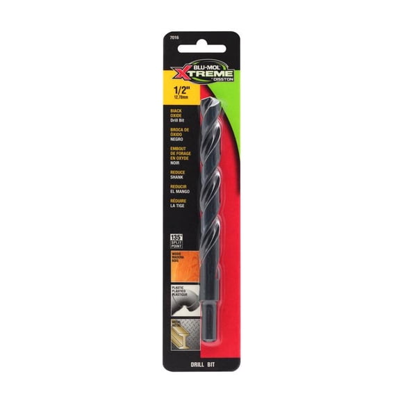 Broca Blu-Mol Xtreme de acero de alta velocidad, 1/2 en 1 paquete