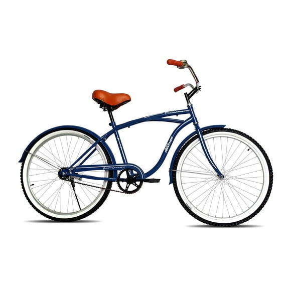 Bicicleta Beach Cruiser Rodada 24 Para Caballero Azul BLACK PANTHER CRUISER$URBANA