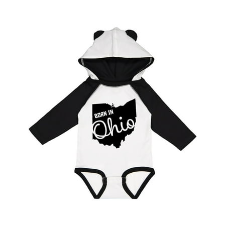 

Inktastic born in ohio Gift Baby Boy or Baby Girl Long Sleeve Bodysuit