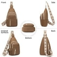 thumbnail image 3 of FALAN MULE Crossbody Bags for Women Trendy Leather Sling Chest Bag Fanny Packs for Women, 3 of 10