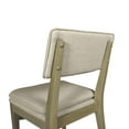 thumbnail image 5 of East at Main Mid Century Modern Solid Rubberwood Dining Room Chair, Two-Pack, Beige, 5 of 6