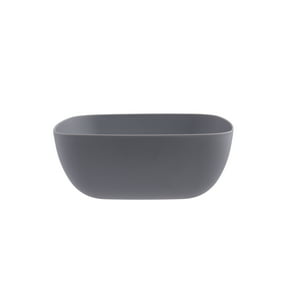 Mainstays 37-Ounce Square Plastic Bowl, Gray
