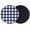 Blue, variant on Sage Green Checkered Coasters Set of 2, Farmhouse Buffalo Plaid Absorbent Coasters for Drinks, Coaster for Bar Office Dining Coffee Table Accessories Decor, Non Slip Round Desk Coaster