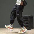 thumbnail image 1 of New Hong Kong Style Workwear Pants  Men‘s Solid Color Versatile Loose Trendy Large Size Leggings, 1 of 6
