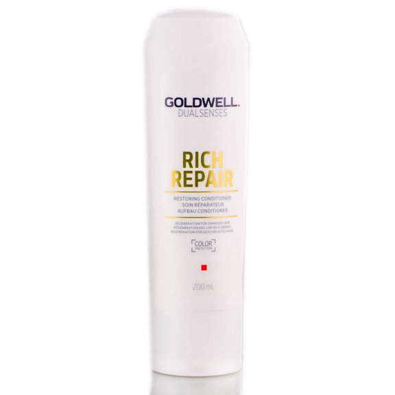 Goldwell Dualsenses Rich Repair Restoring Conditioner, 6.7 oz, Pack of 1 w/ Sleek Teasing Comb