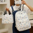 thumbnail image 3 of 3Pcs Floral Print Women School Backpack For Girls Teenage Children Student Rucksack with Lunch Box Pencil Case Korean Book Bags, 3 of 4