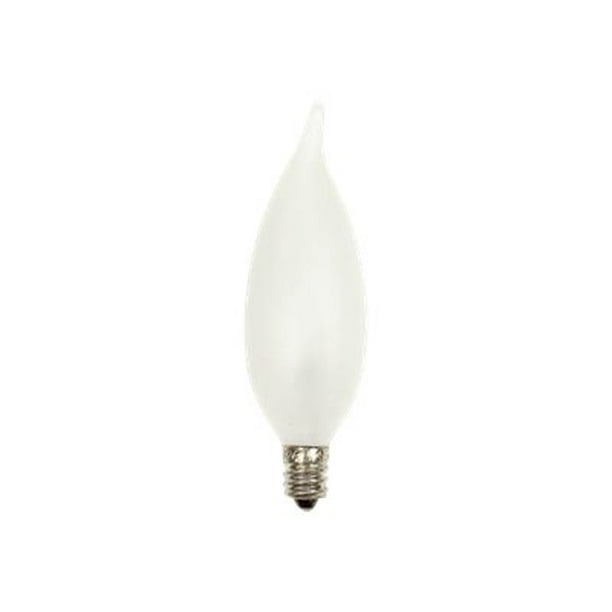 GE Incandescent 3W, Crystal Clear Decorative Flicker Flame Light Bulb