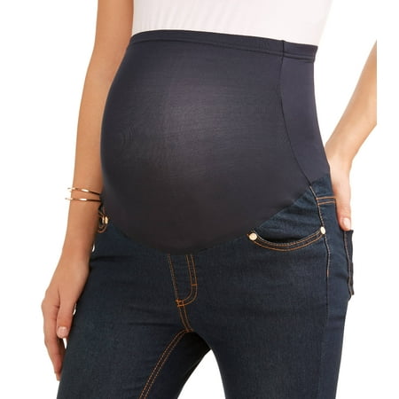 Maternity Oh! Mamma Skinny Boyfriend Jean with Full Panel (Available in Plus (Best Place For Maternity Jeans)