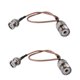 thumbnail image 1 of Conjunto de cable coaxial coaxial RF BNC macho a UHF hembra SO-239 Cables de antena coaxial de radio de 6 pulgadas 2 Piezas Yuarrent EL1415-00, 1 of 2