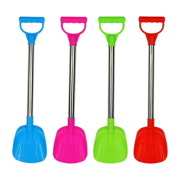 Outdoor Toys for Beach Play and Garden Stainless Steel Handle Kids Shovel with Sturdy Construction and Classic Beach Design for Young