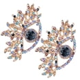 thumbnail image 1 of Blue Brooch, Brooch Widely  Eye Catching Premium Alloy  For Wedding For Party For Ceremony, 1 of 8
