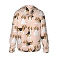 thumbnail image 3 of Balery Beagle Dog On Brown Men's Women's UPF 50+ Sun Protection Lightweight Hoodie Performance Long Sleeve Shirt for Fishing Running-X-Large, 3 of 9
