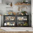 thumbnail image 4 of 3 Tiers Garage Shelving Heavy Duty, Adjustable Storage Shelves, Metal Garage Shelves, Garage Industrial Shelving Utility Racks for Kitchen, Industrial, Warehouse, Basement, Workshop, Garage, Gym, 4 of 9