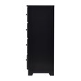 thumbnail image 6 of Home Furniture Isabela Solid Pine Wood 4 Drawer Chest Dresser - Black, 6 of 7