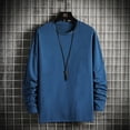 thumbnail image 1 of Mens Casual Long Sleeves T Shirt V Neck Slim Blouse Activewear Pullover Tops Tee, 1 of 8