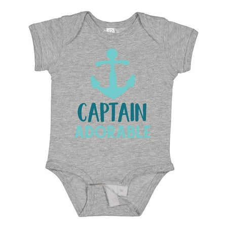 

Inktastic Captain Adorable Boat Anchor Sailor Sailing Gift Baby Boy Bodysuit