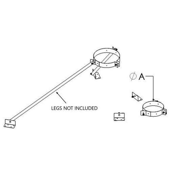 Shasta Vent 8A-ERB Extended Roof Bracket