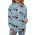 thumbnail image 1 of Sweat à Capuche Skateboard et Fusées Rad pour Femmes Pull Fille Streetwear Mode Décontractée Skate, 1 of 5