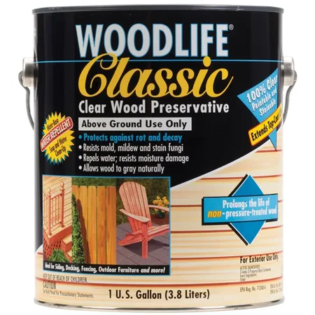 

4-Pack of 1 Gal Zinsser 903 Clear Wolman WoodLife Classic Wood Preservative
