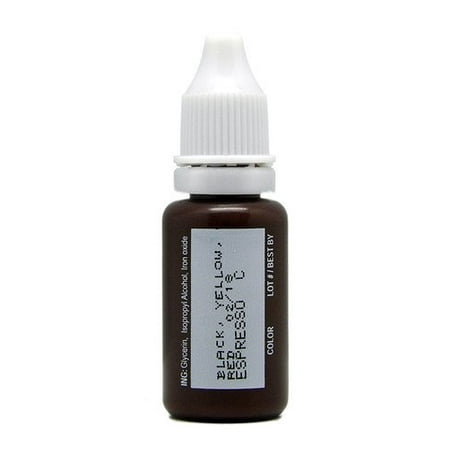 - MICROBLADING 15ML BioTouch ESPRESSO Cosmetic Pigment Color Tattoo Ink LARGE Bottle pigment professionally tested permanent makeup supplies Eyebrow Lip Eyeliner microblading supplies pigment