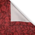 thumbnail image 3 of Ambesonne Flower Kitchen Curtains, Flowers Leaves and Swirls, 55"x39", Burgundy and Red, 3 of 3
