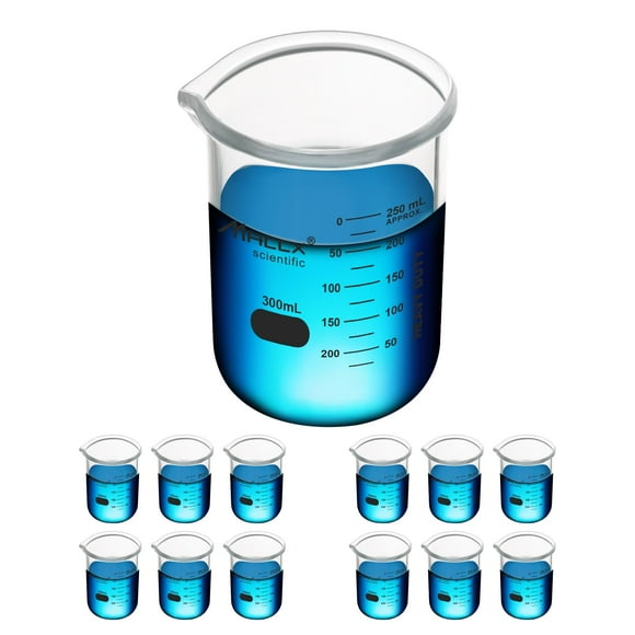 Vaso de vidrio Maccx BKL300-012, 300 ml, borosilicato 3.3, paquete de 12