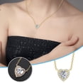 thumbnail image 1 of Heliisoer Ladies Love Diamond Eternal Crystal Gemstone Necklace, 1 of 4