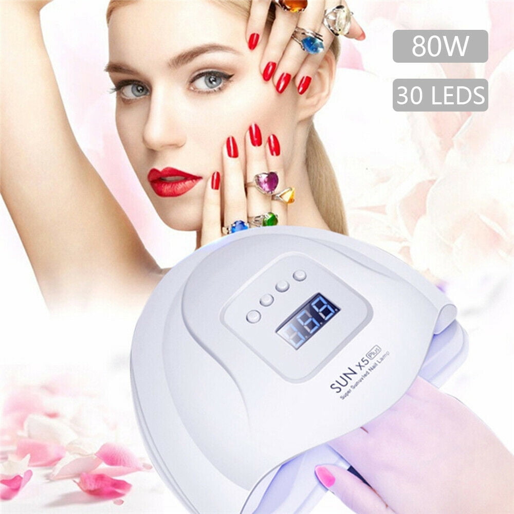 Professional LED UV Nail Dryer Gel Polish Lamp Salon Manicure SUN X5 Plus 80w