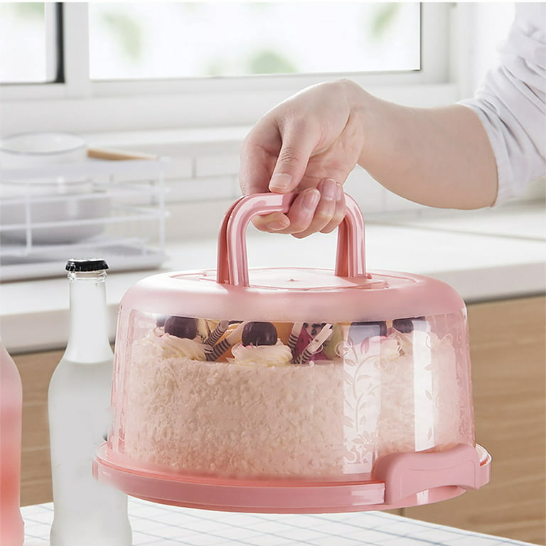 Zerodeko Box Bread Containers Round Cake Stand Clear Container Dessert  Containers Airtight Bread Container Clear Cake Stand Cake Carrier Cake
