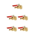 thumbnail image 3 of ZheElen Valve à Bille en Laiton Fileté Polyvalent pour des Utilisations Multiples 20mm 8mm Rouge 5Set, 3 of 6