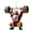 A, variant on Double-Sided Printed Fitness Muscle Santa Resin Christmas Tree Pendant, 3.1in Single Hanging Ornament, Funny Workout Santa Xmas Decor Gift for Coworkers, Holiday Tree Hanging Decoration