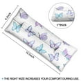 thumbnail image 4 of Colorful Butterfly Pattern Seatbelt Cushion for Surgery Recovery - Plush Mastectomy Pillow with Floral Print - Chest Protector for Car, 4 of 7