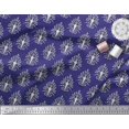 thumbnail image 3 of Soimoi Polyester Crepe Fabric Leaves,Floral & Paisley Block Fabric Prints by Yard 52 Inch Wide, 3 of 3
