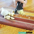 thumbnail image 6 of Shanasana Soft Handled Garlic Press (Incredibly Strong Stainless Steel) Also Called Garlic Crusher or Garlic Mincer - Incredible Tool for Any Kitchen - Dishwasher Safe, 6 of 7