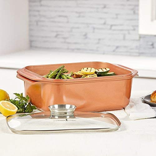 14 In 1 MultiUse copper chef Wonder cooker with roasting pan and lid