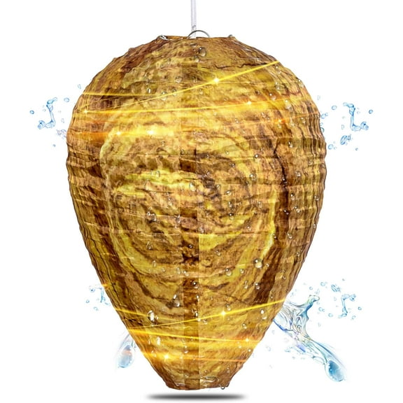 Wasp Nest Decoy to Repel Wasps and Bees Upgraded Waterproof Material - 1 Pack