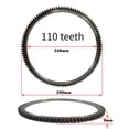thumbnail image 3 of Lefu Micro-tiller 186F/188F/192F Electric Start Flywheel Tooth Ring Gear 110 teeth, 3 of 10