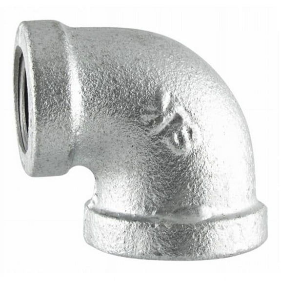 STZ Industries 1/2 in. FIP X 3/8 in. D FIP Galvanized Malleable Iron 90 degree Reducing Elbow
