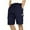 Navy, variant on Erwazi Mens Cargo Sweat Shorts Casual Drawstring Elastic Waist Cotton Athletic Workout Gym Jogger Shorts with Multi Pockets