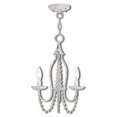 thumbnail image 1 of Livex Lighting 40793-60 Alessia 3 Lustre Blanc Antique, 1 of 4