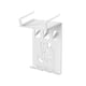thumbnail image 2 of Soporte para montaje en gabinete, estante de almacenamiento, fácil de instalar, resistente, creativo, con perchas para el hogar Blanco, 2 of 9