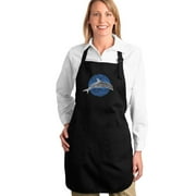 LA Pop Art Full Length Word Art Apron - Species of Dolphin