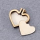 thumbnail image 3 of EeaseMX 5 mini aros de madera para bordado, para punto de cruz, manualidades y costura (gatito de 4,5 cm, oso de 4,5 cm, conejo de 4,5 cm, corazón de 4 cm, cadena de cuentas doradas)., 3 of 8