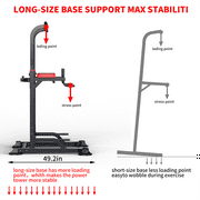 Power Tower Dip Station Workout equipment Pull up Bar for Home Gym Adjustable Height Strength Training Fitness Excercise Equipment,Load 680LBS