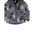 thumbnail image 4 of WIBACKER Little Boys Polar Fleece Jacket Hooded Kids Autumn Winter Long Sleeve Thick Warm Outerwear - Dinosaur, 4 of 6